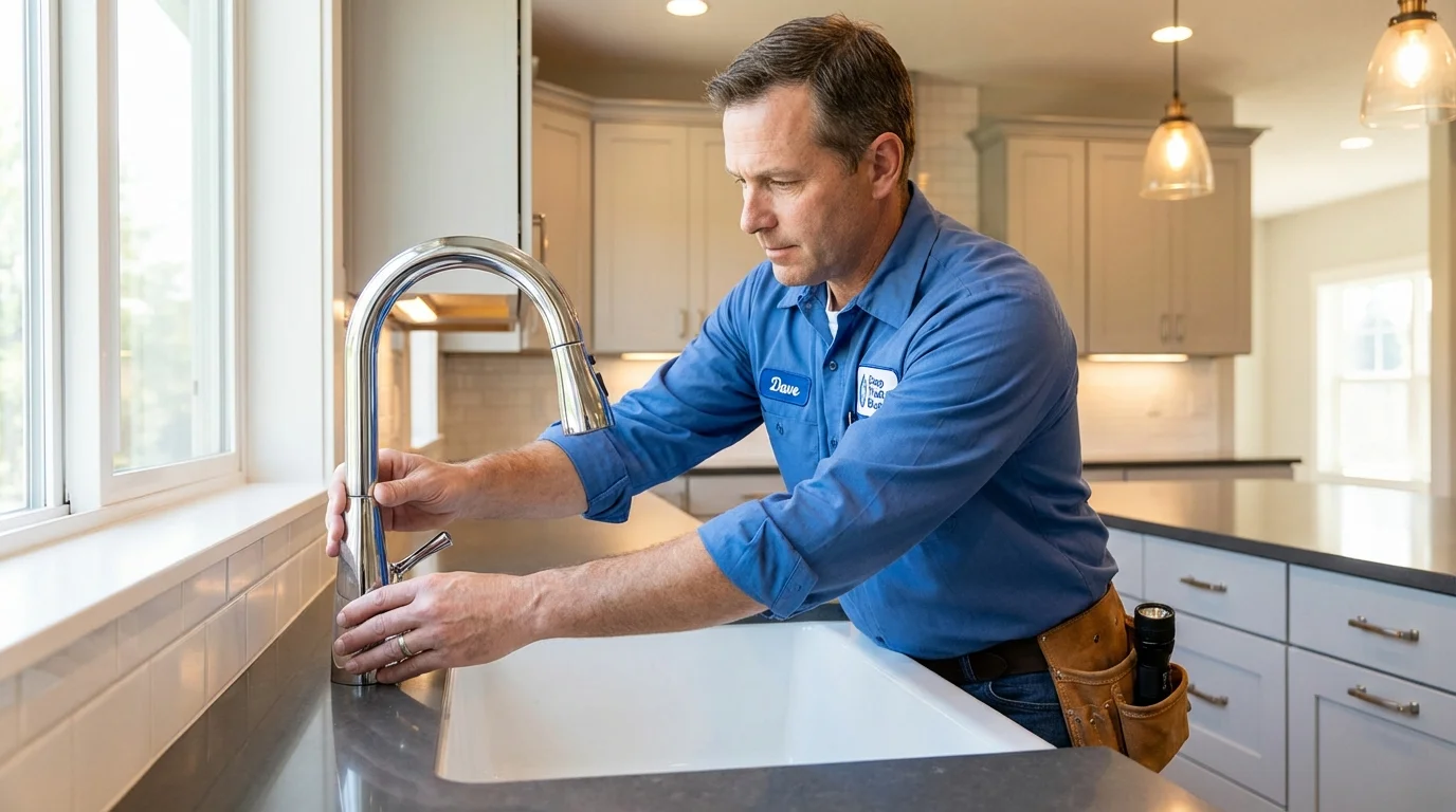 Kitchen faucet installation by Johns Plumbing LLC in Conyers