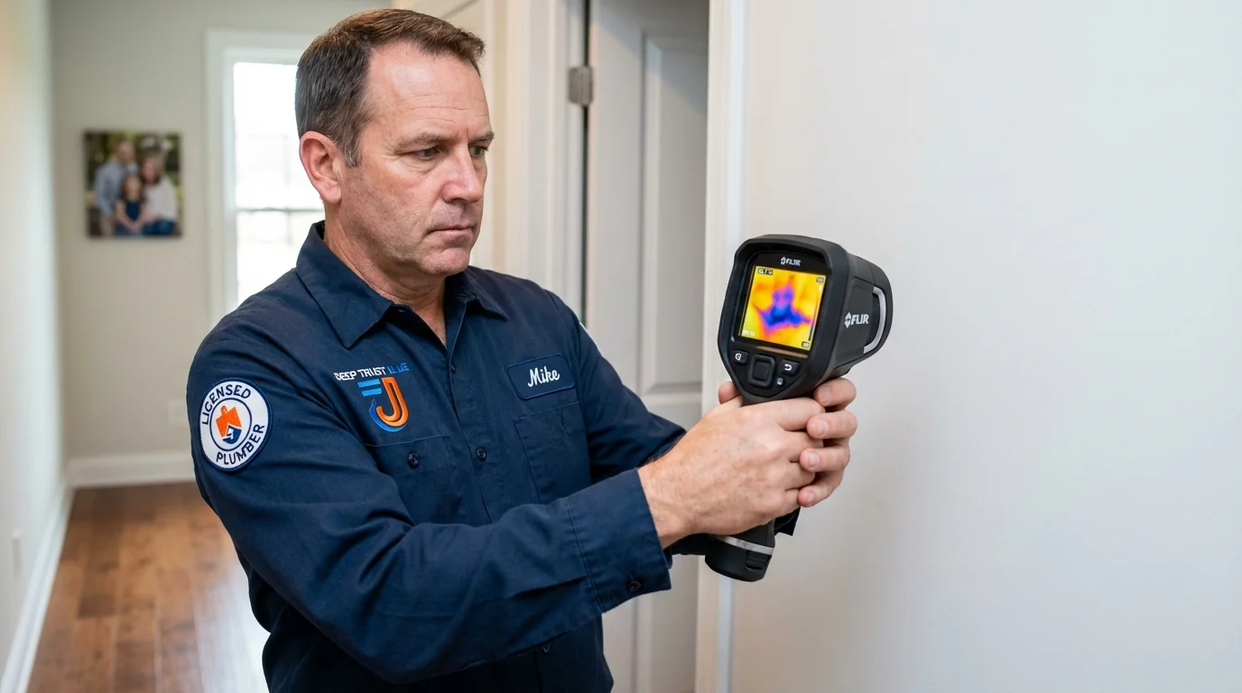 Thermal imaging leak detection by Johns Plumbing LLC in Conyers